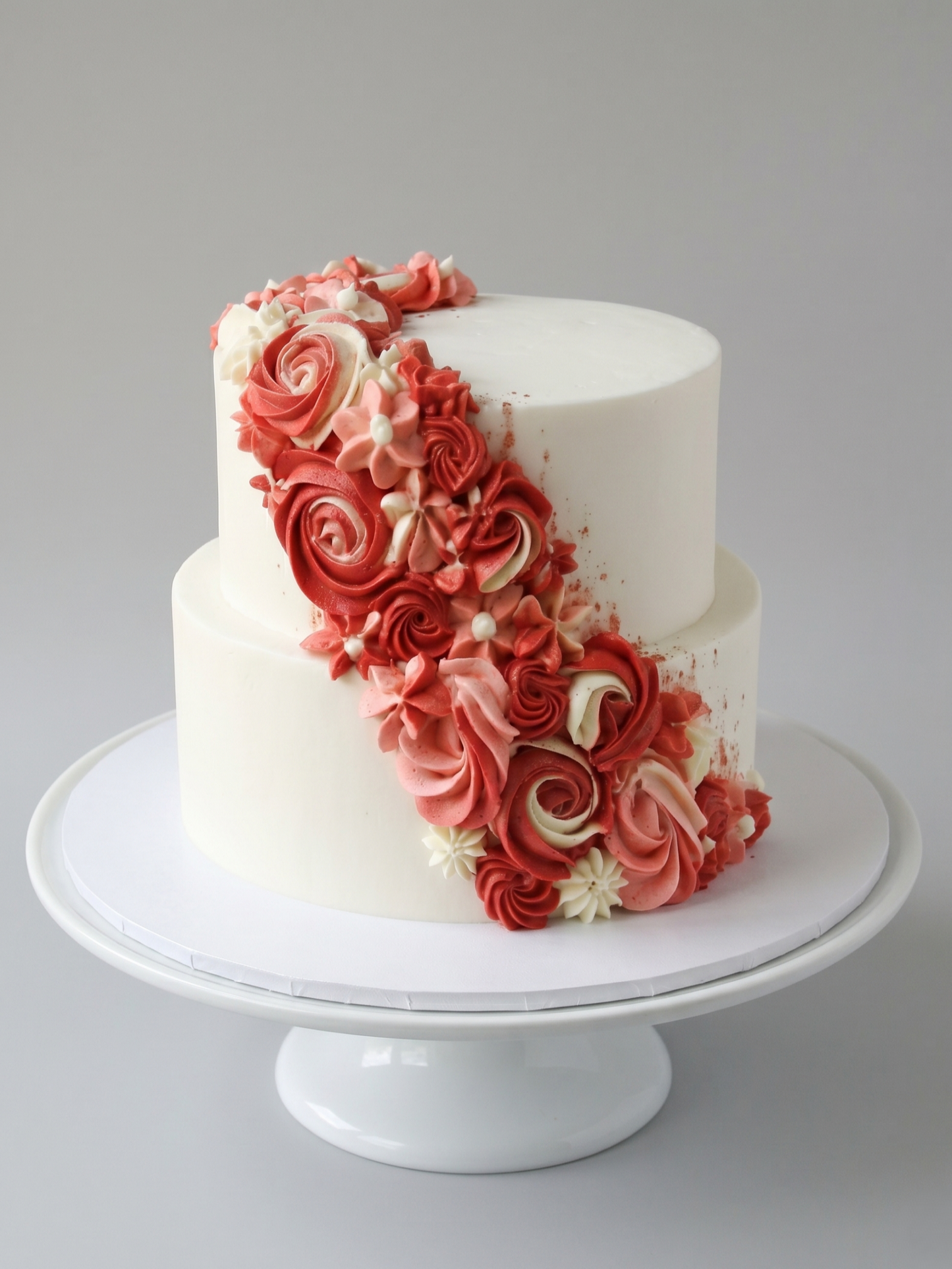 B-549 Red & Pink Cascading Flowers