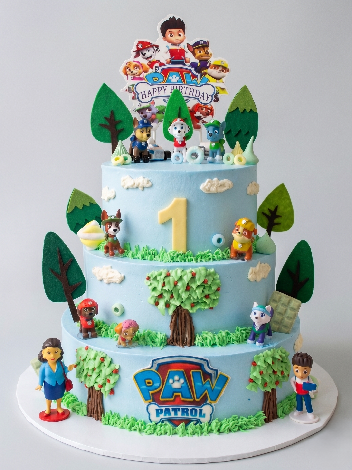 B-763 3 Tier Paw Patrol Cake