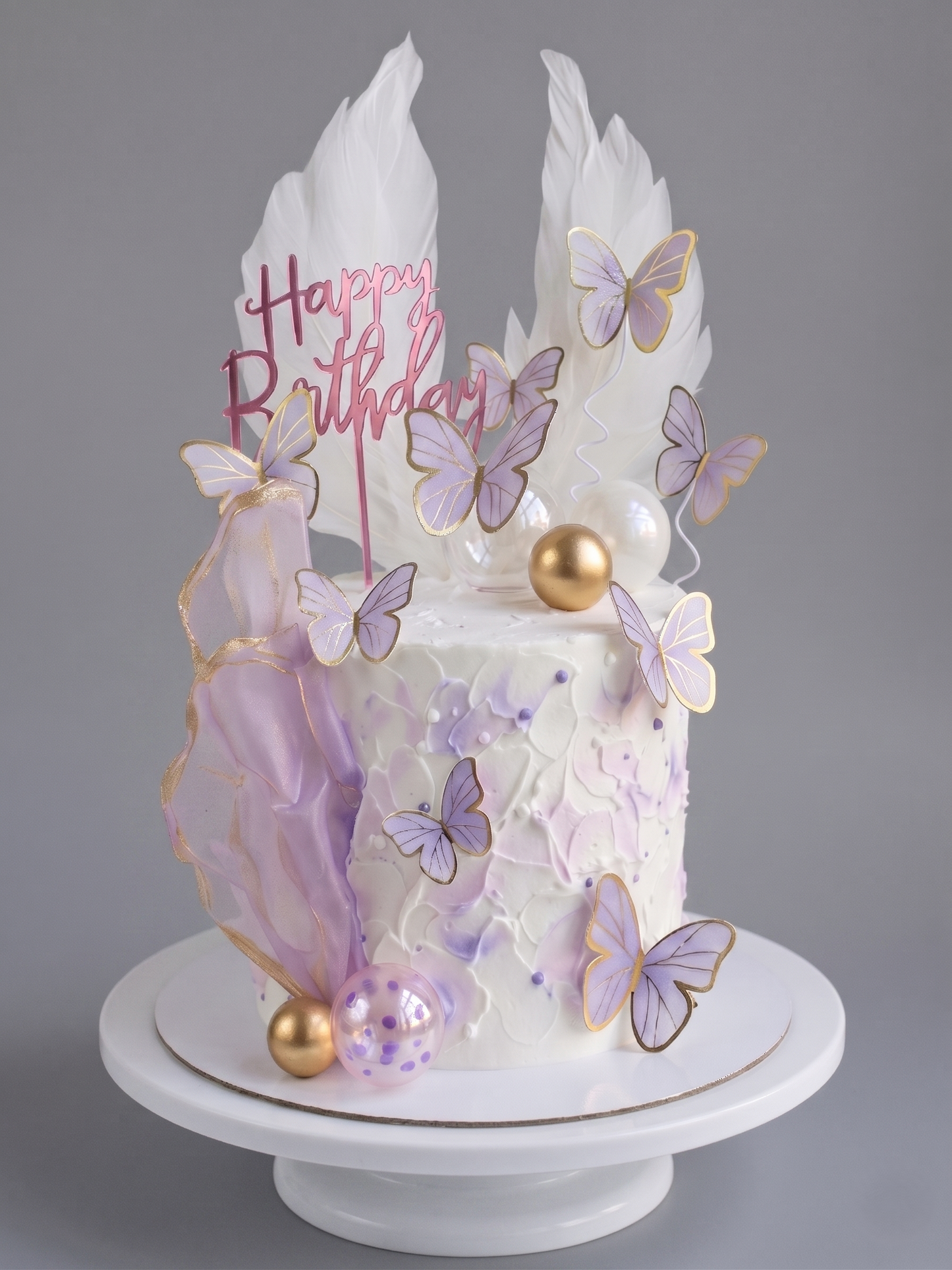 BA-013 Purple Butterflies with Angel Wings