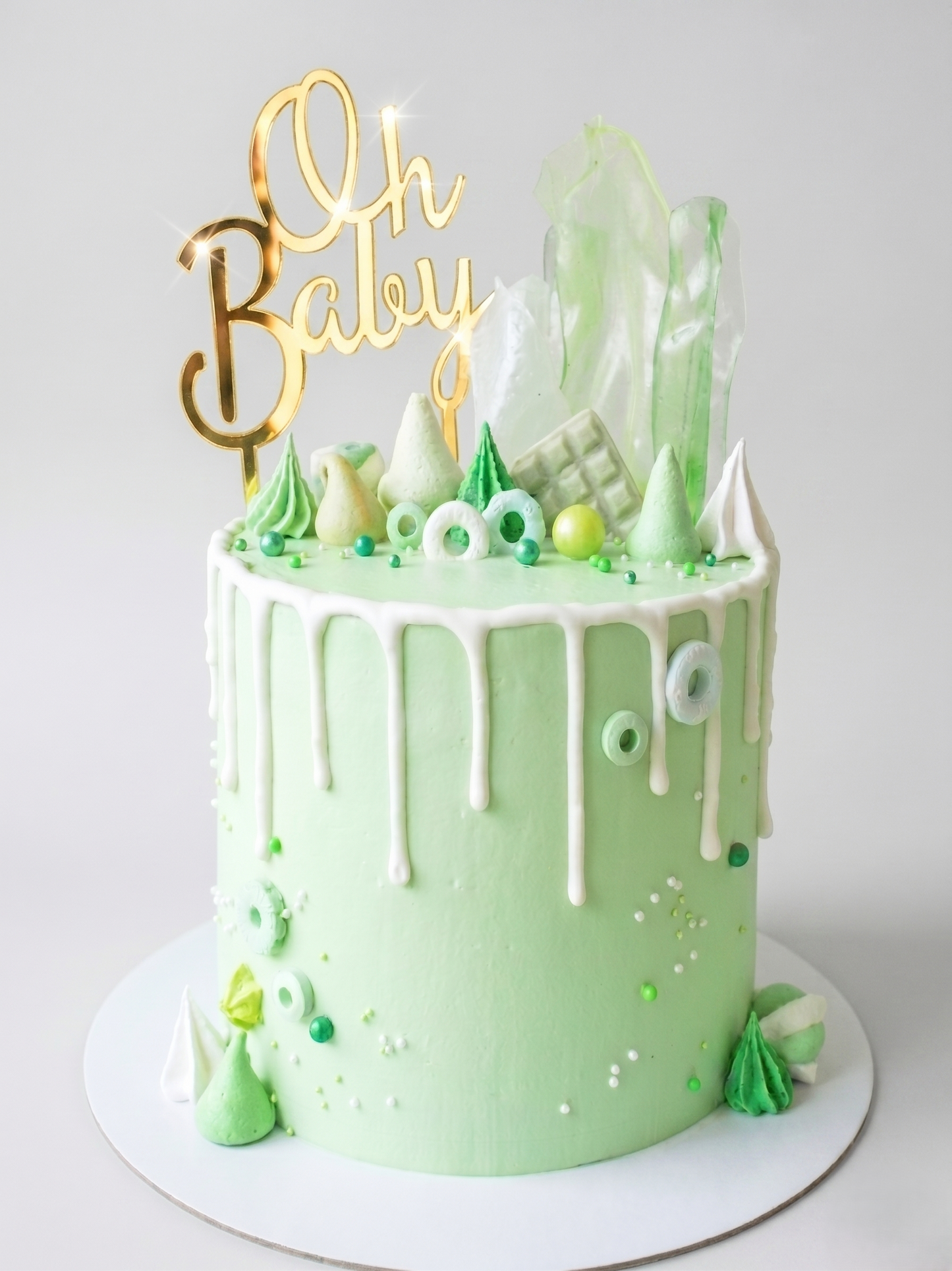 BS-303 Little Sage Drip Cake
