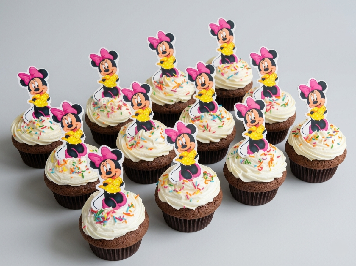 CP-144 Minnie Mouse #1 Pick Cupcake