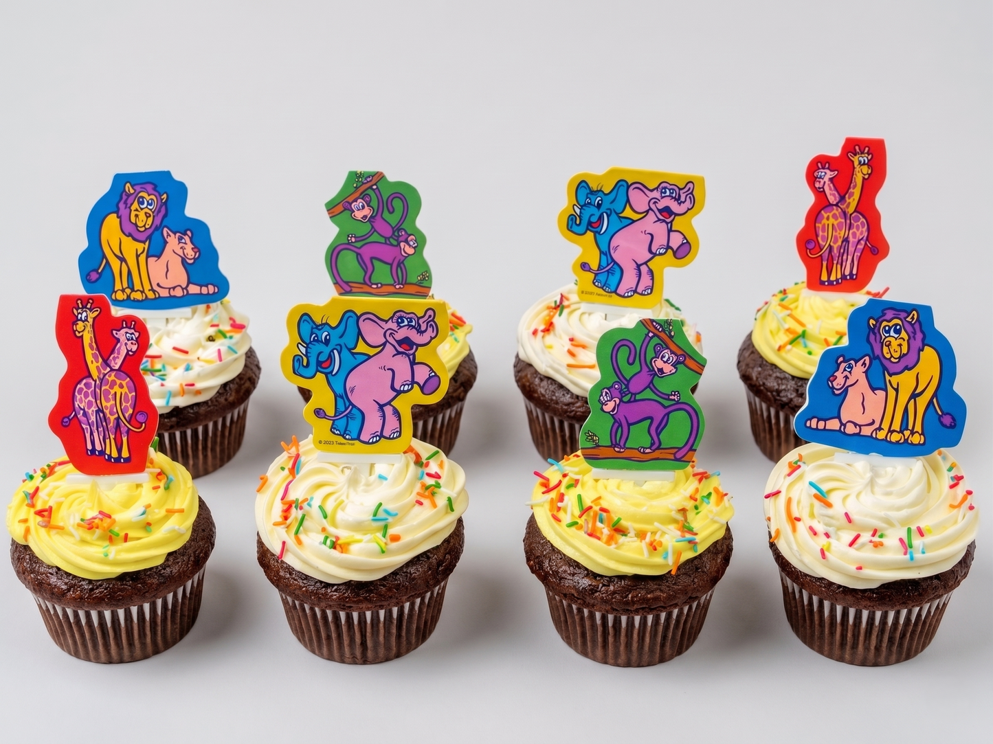 CP-180 Noah Ark Animals Pick Cupcake