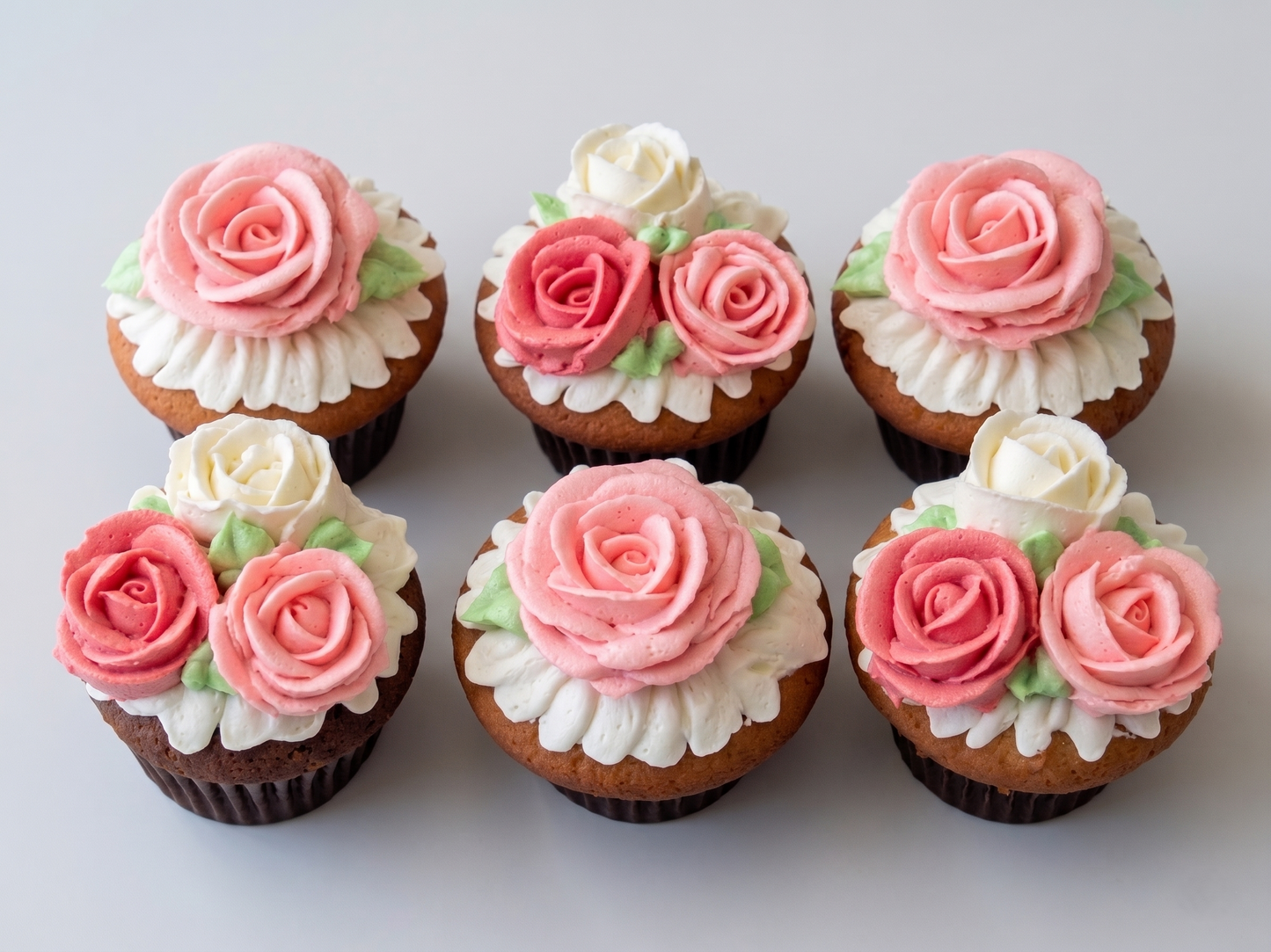 CP-201 Buttercream Roses #1 Cupcake
