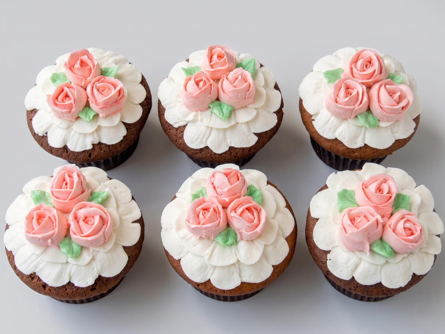 CP-207 Buttercream Roses #7 Cupcake