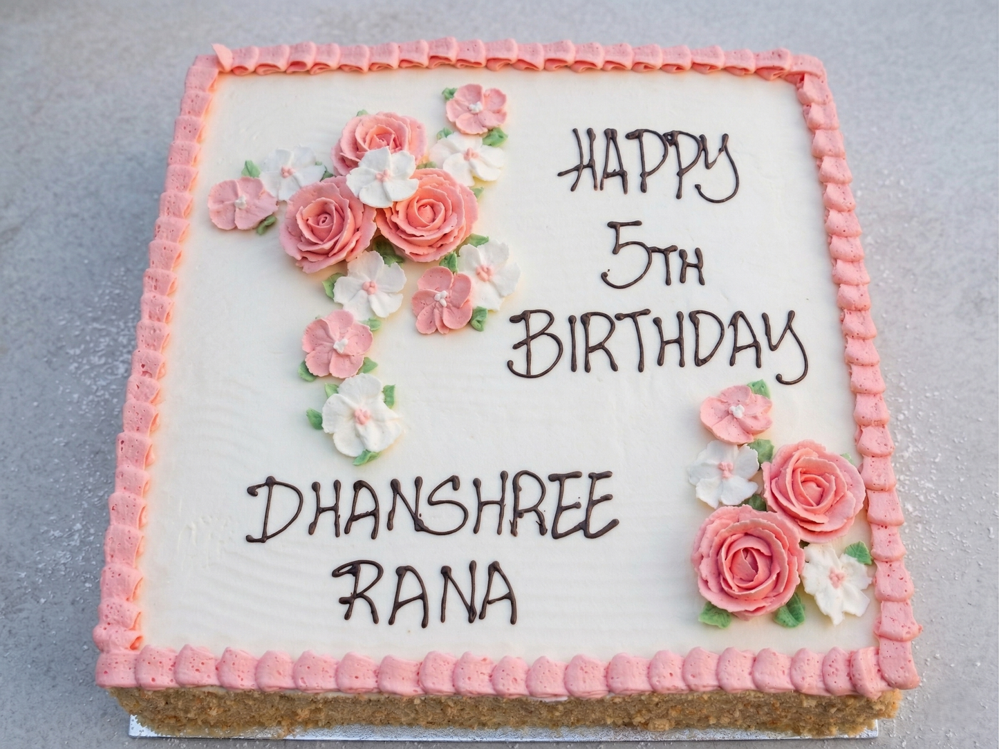 SD-255 Pink Roses Bouquet Corners