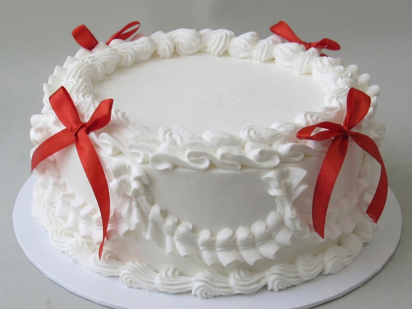 VI-009 Vintage White with Red Ribbon #1
