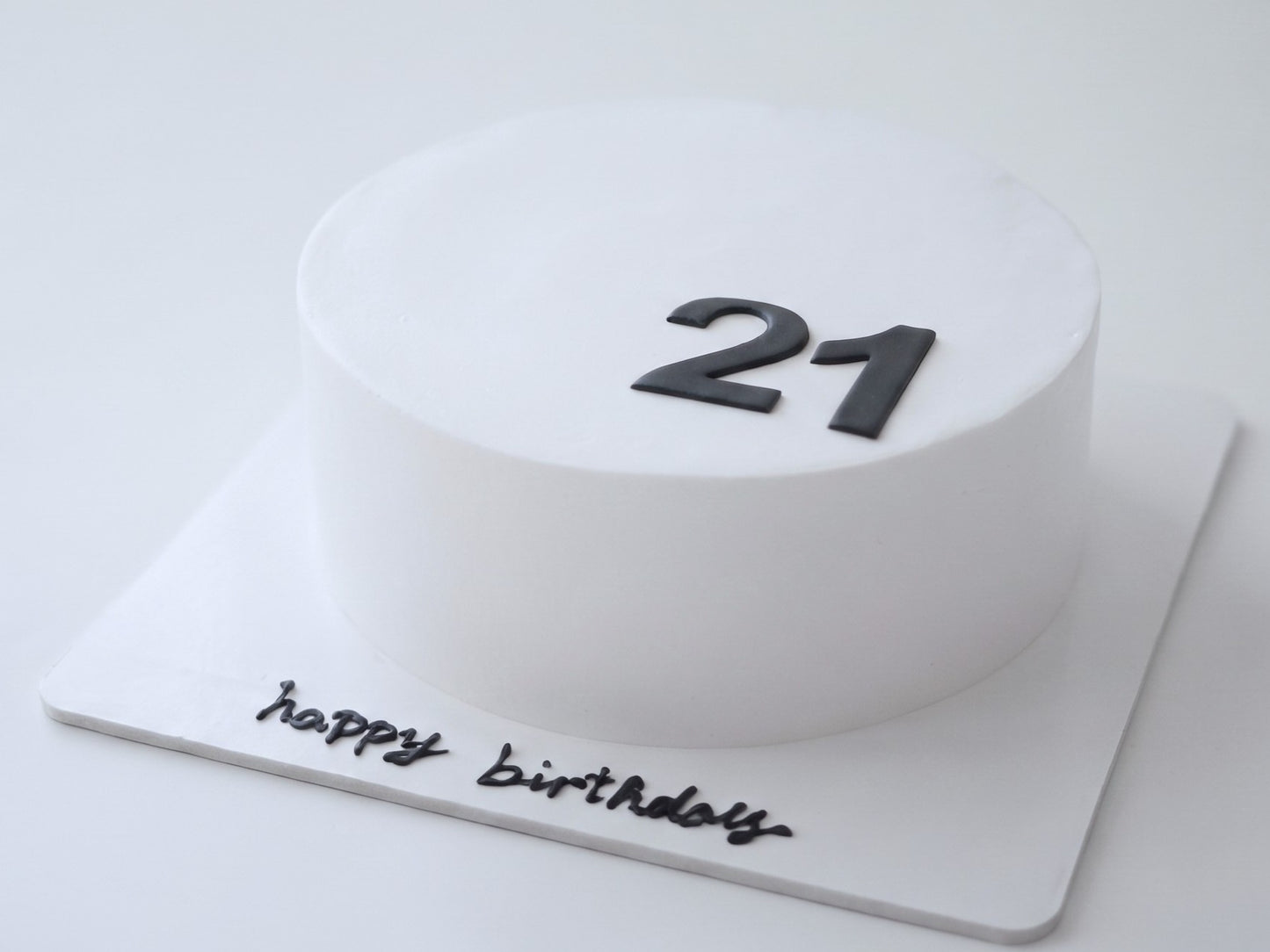 VI-010 Pure White Cake with Numbers