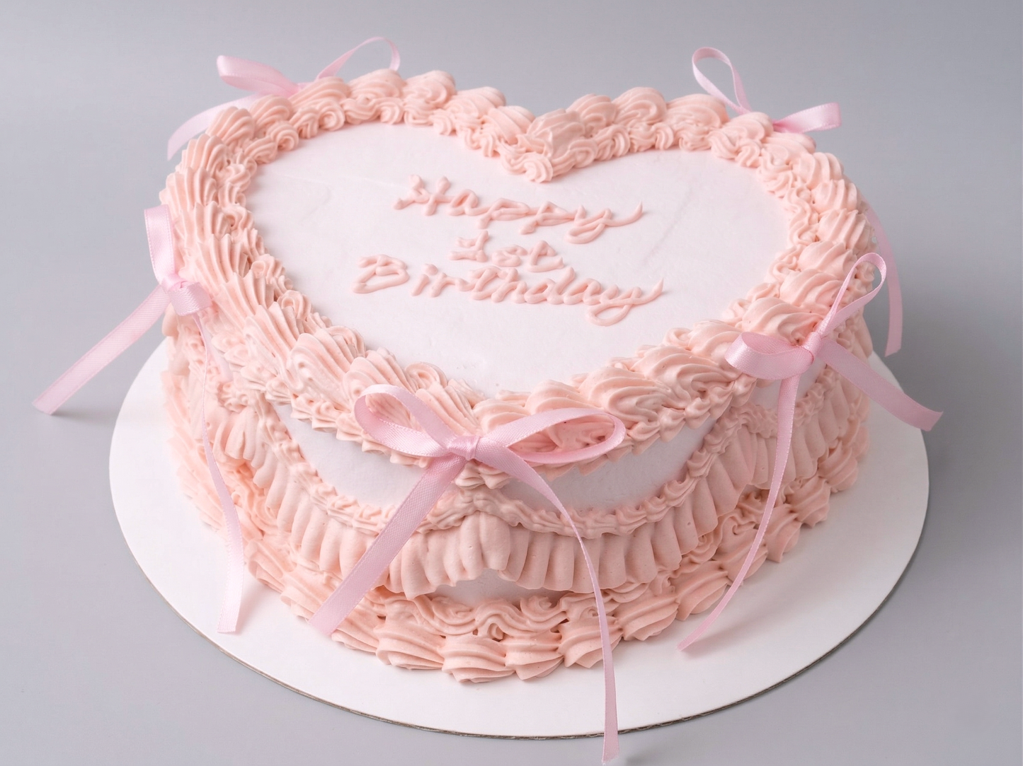 VI-113 Pink Heart Shaped with Ribbon #3