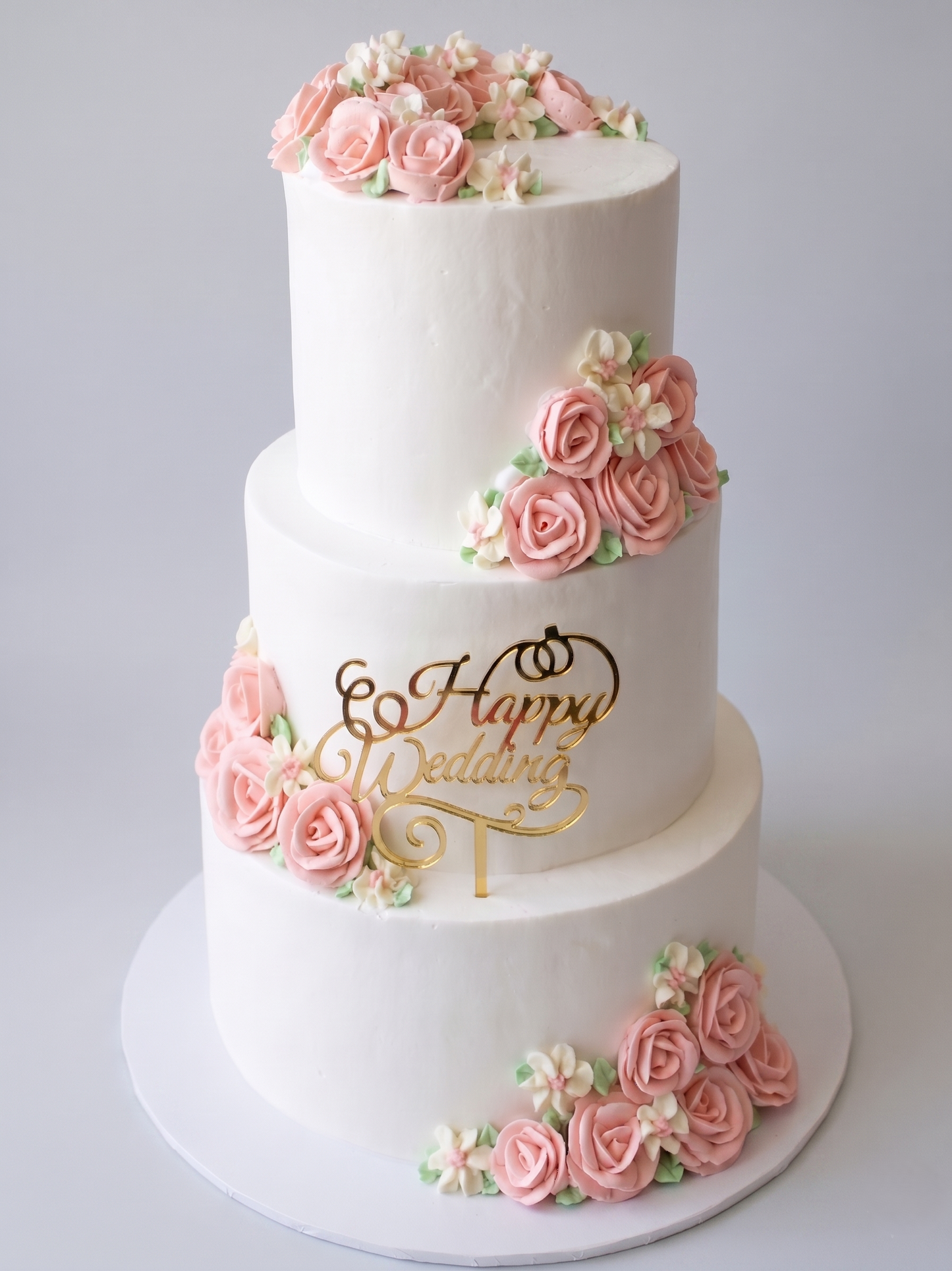 WC-411 3 Tier Double Height Floral #11 Cake