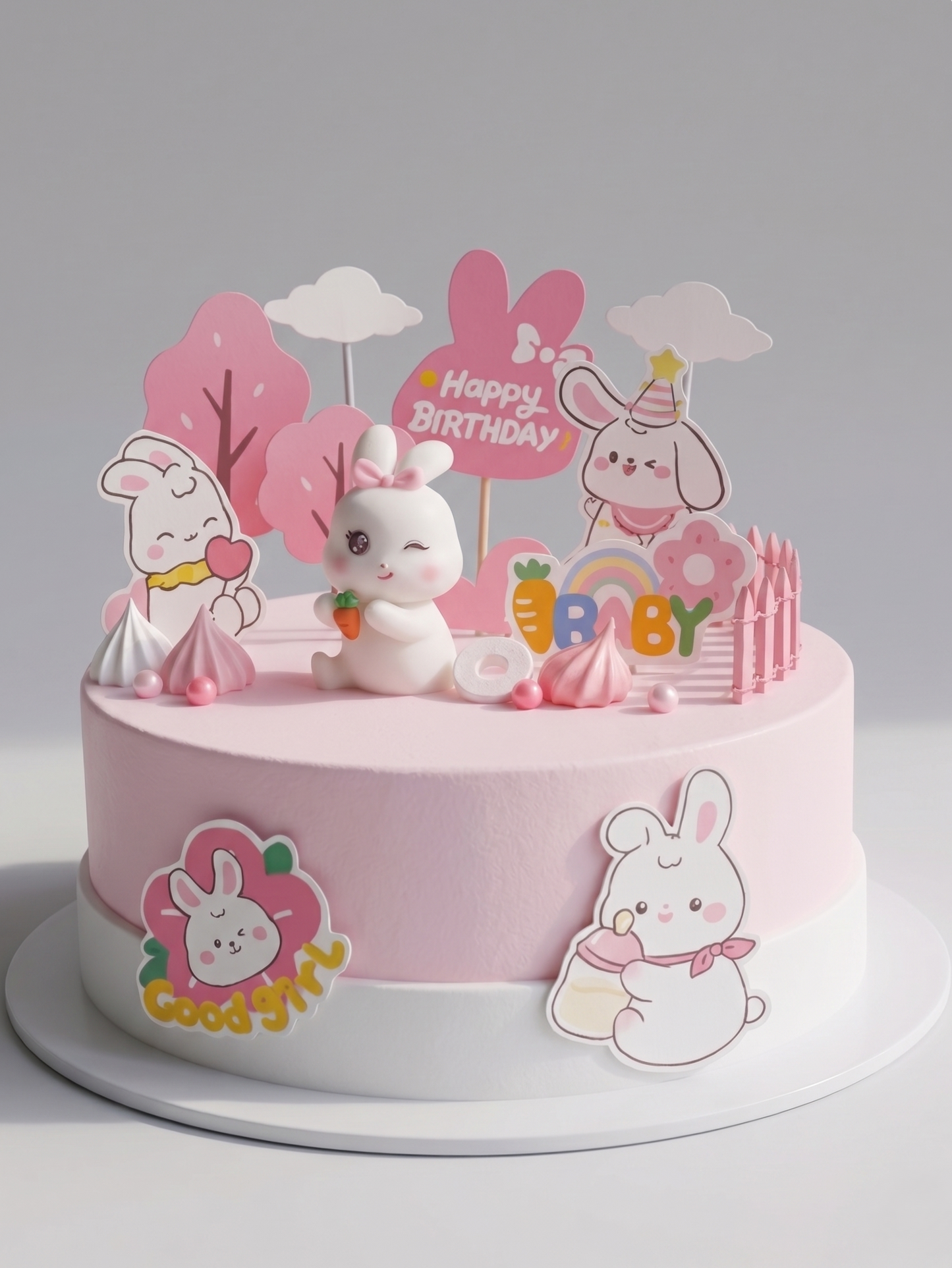 B-046 Sweet Baby Bunny Rabbit Cake