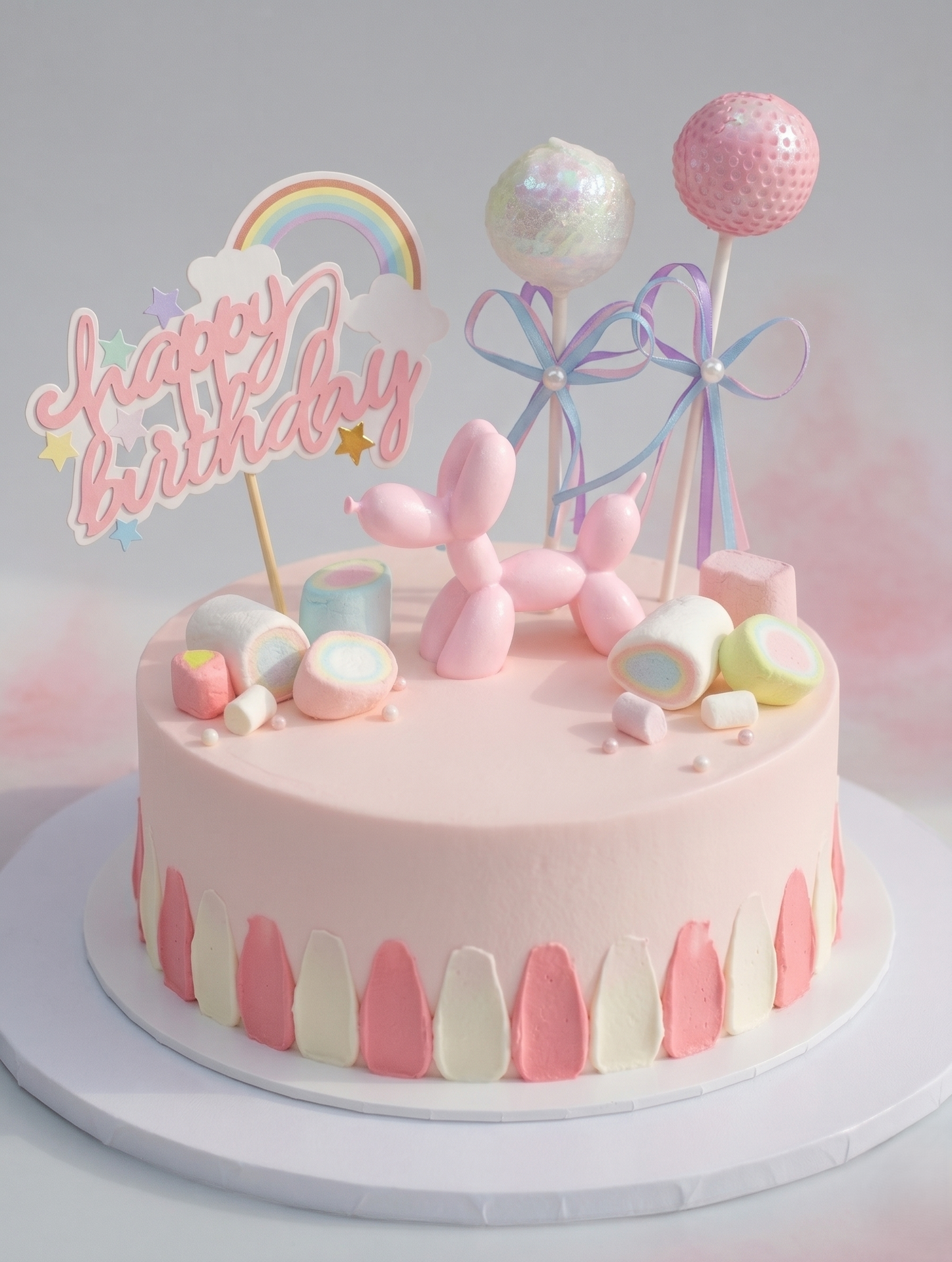 B-084 Pink Air Balloon Dog