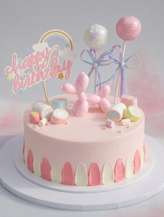 B-084 Pink Air Balloon Dog