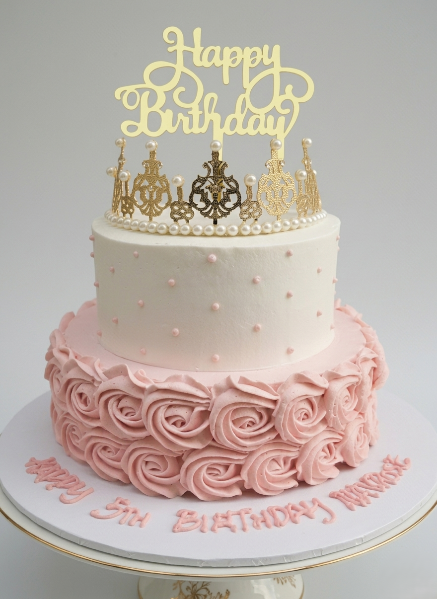 B-508 Pink Rose Princess Cake
