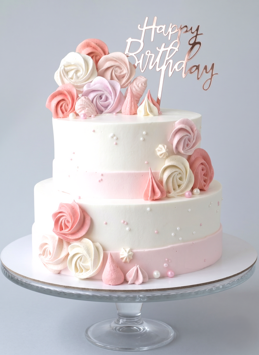 B-511 Pink & White Meringue
