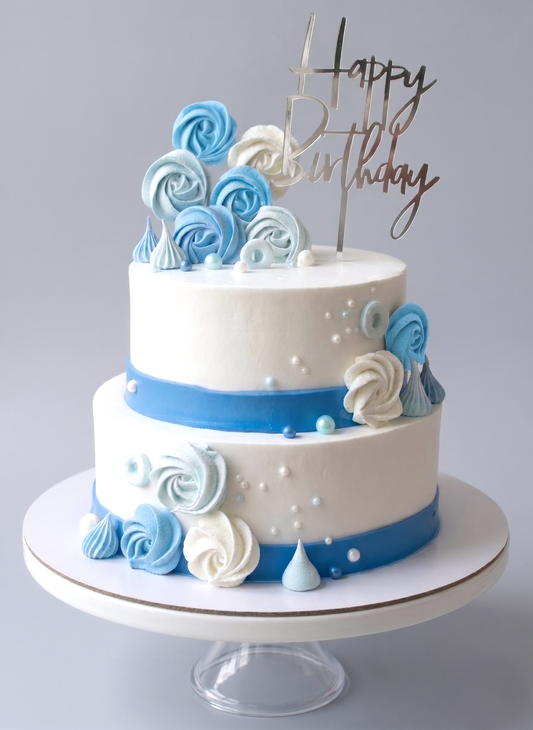 B-512 Blue & White Meringue