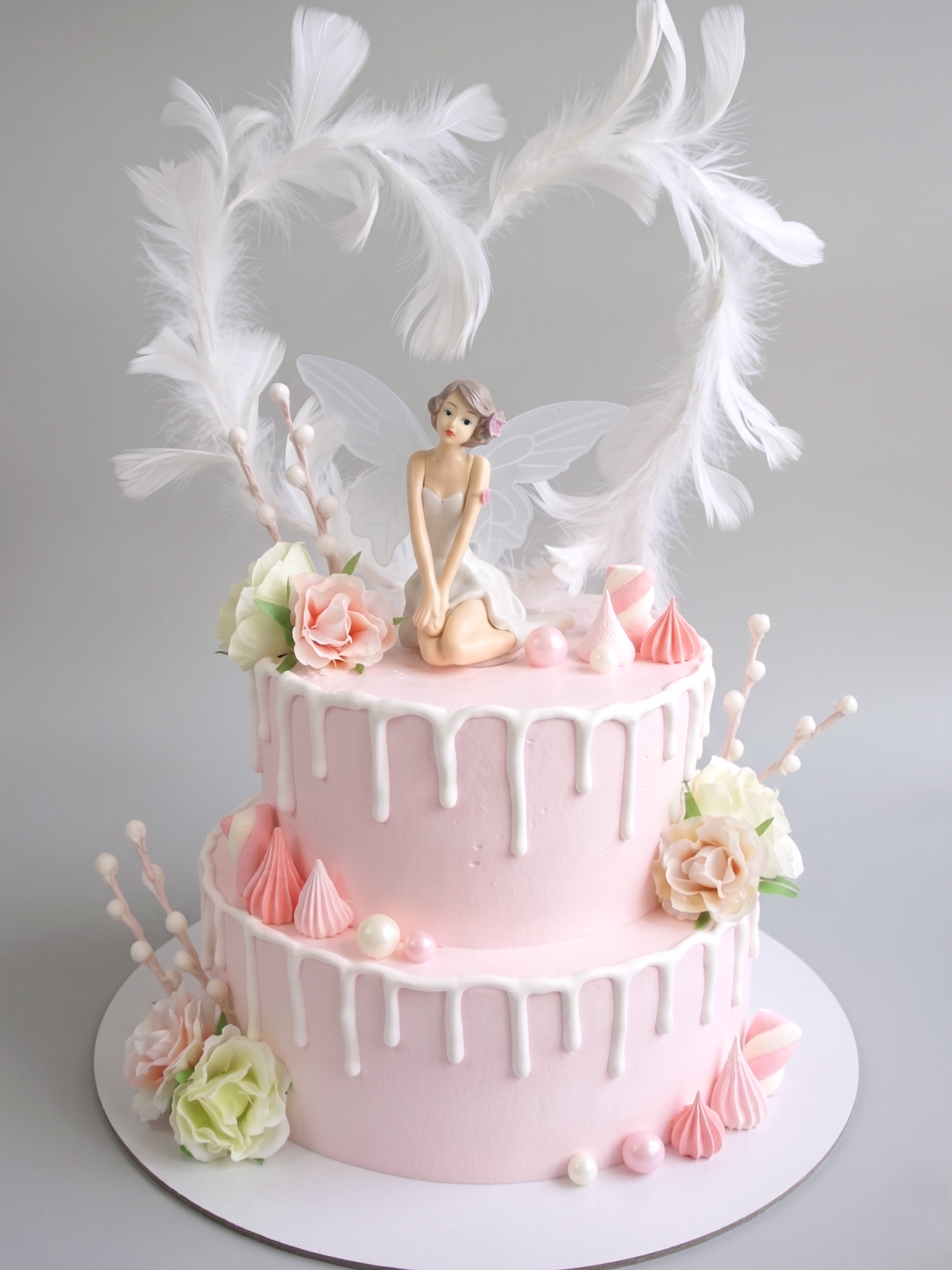 B-536 Fairy with Feather Heart