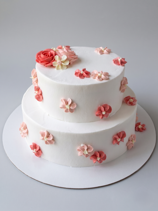 B-567  Roses with Cherry Blossoms