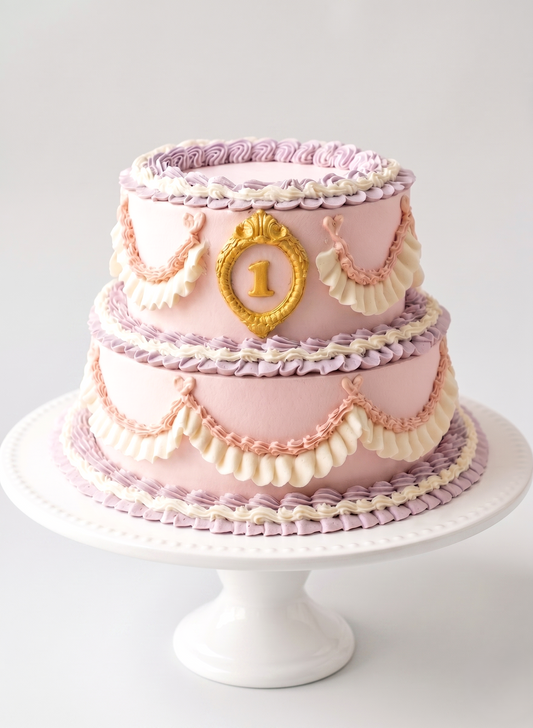 B-649 Vintage Tiered Cake