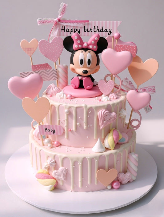 B-651 Minnie Mouse with Love Hearts