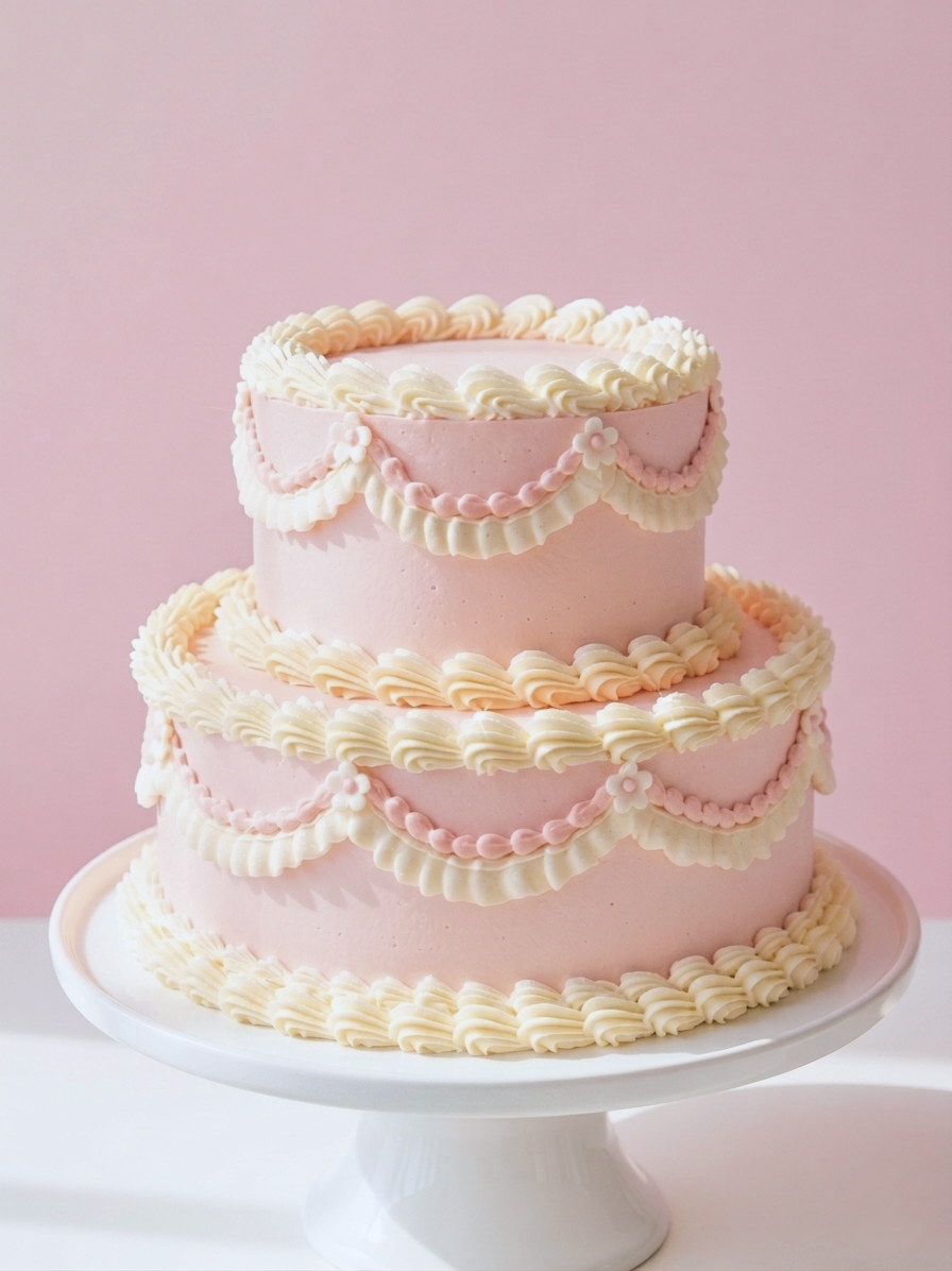 B-673 Vintage Tiered Cake
