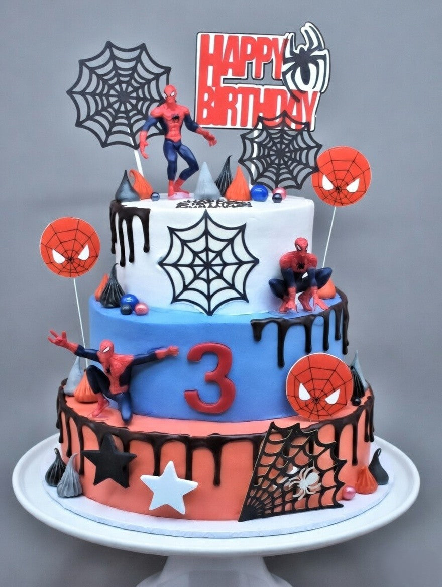 B-759 3 Tier Spiderman Cake