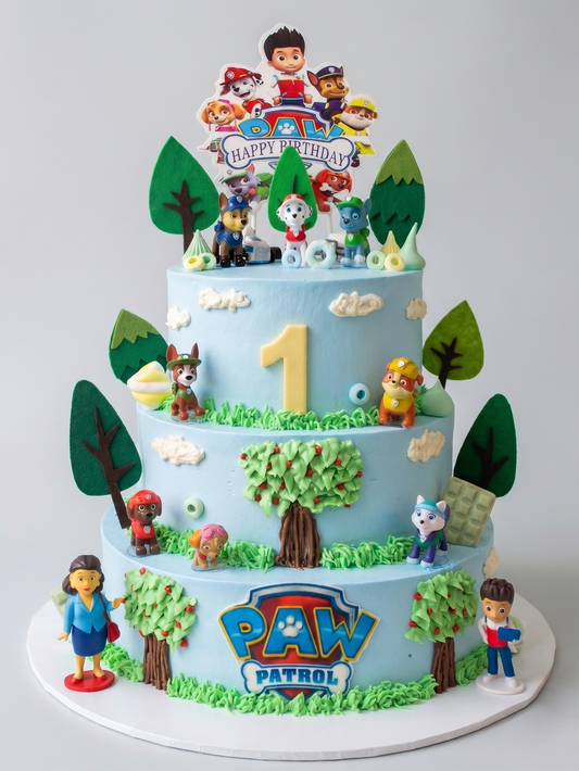 B-763 3 Tier Paw Patrol Cake