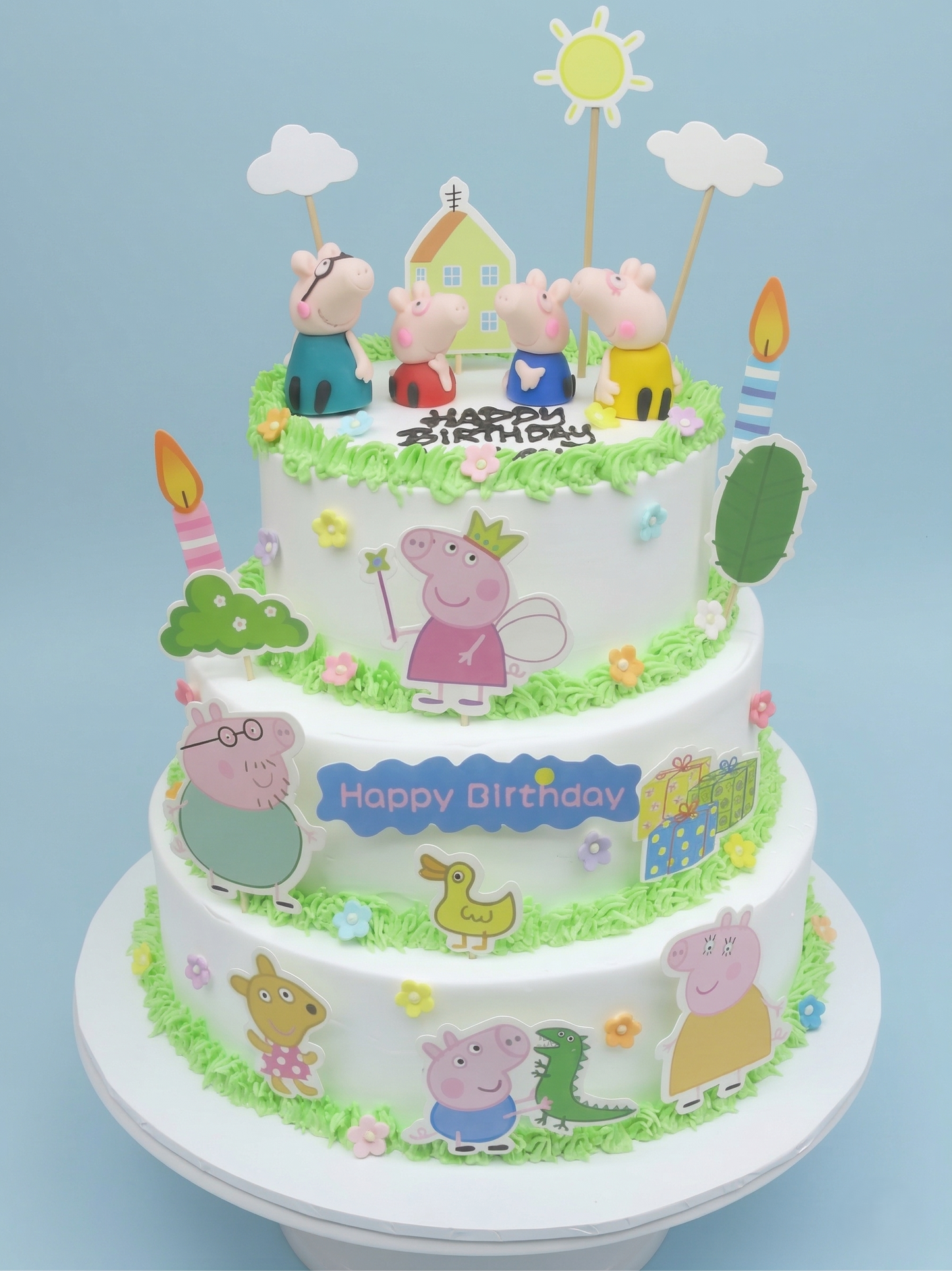 B-782 3 Tier Peppa Pig Cake