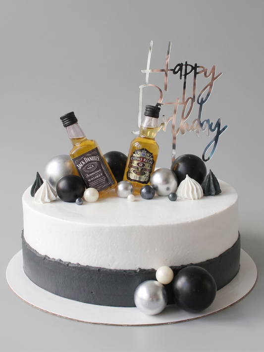 B-838 Black & Sliver Balls with Bottles