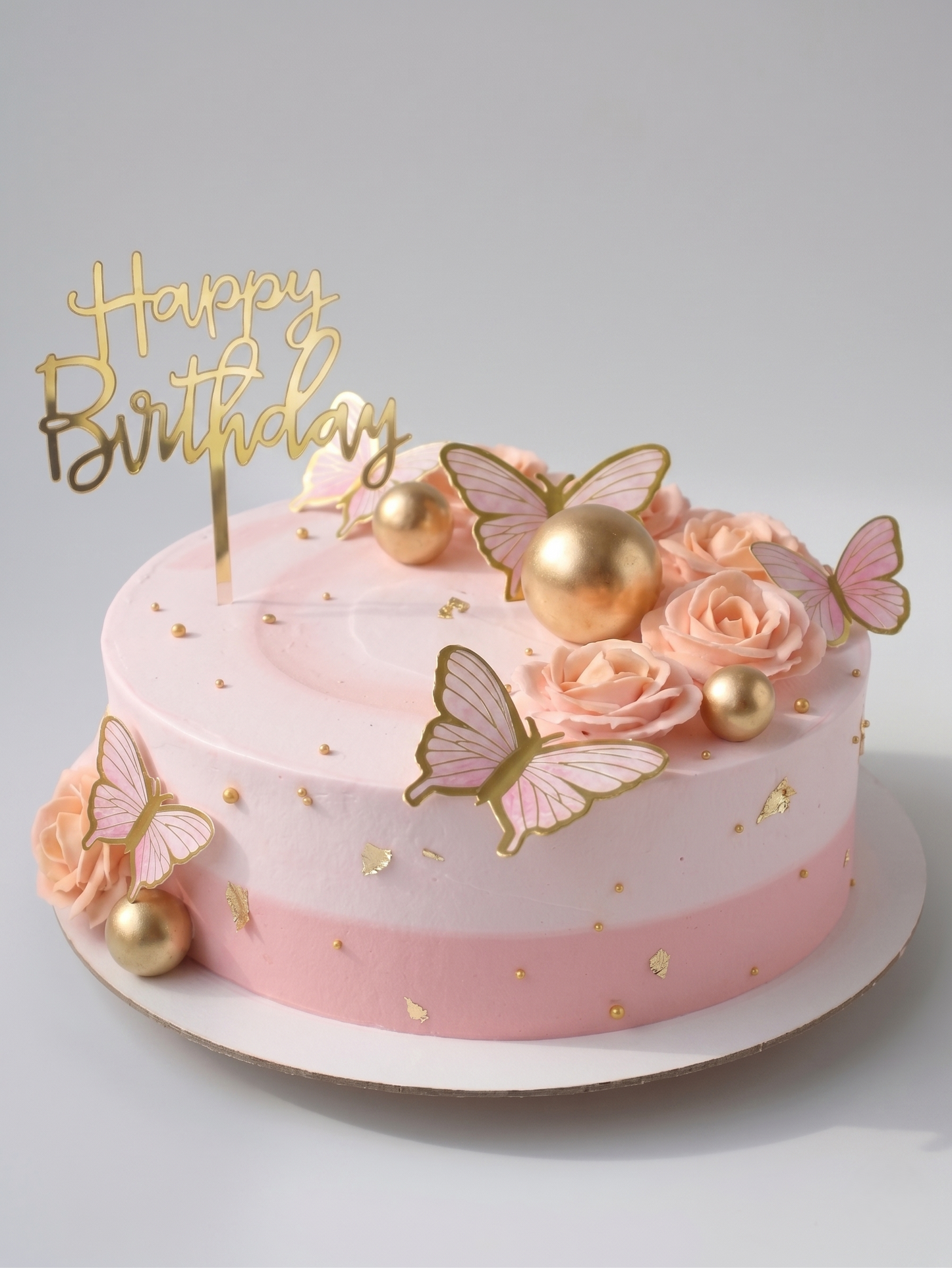B-907 Butterflies with Roses