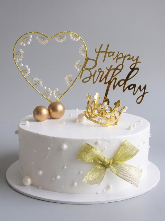 B-908 Pearl Heart with Tiara