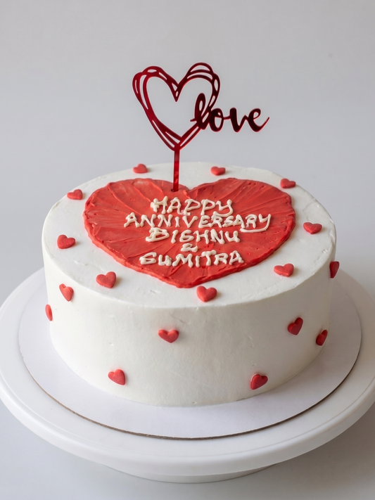 B-914 Red Heart on Heart