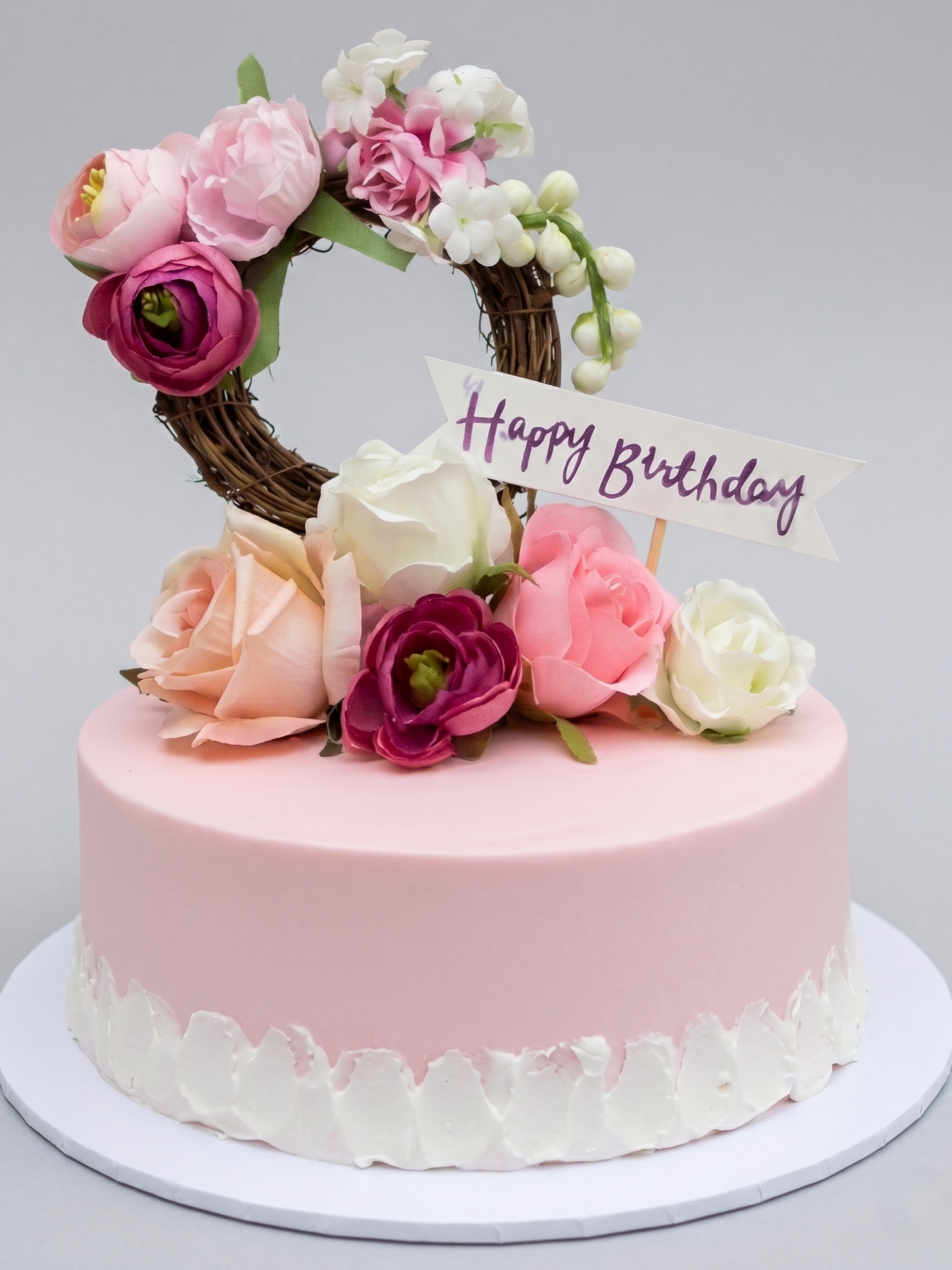 B-929 Silk Flower Wreath