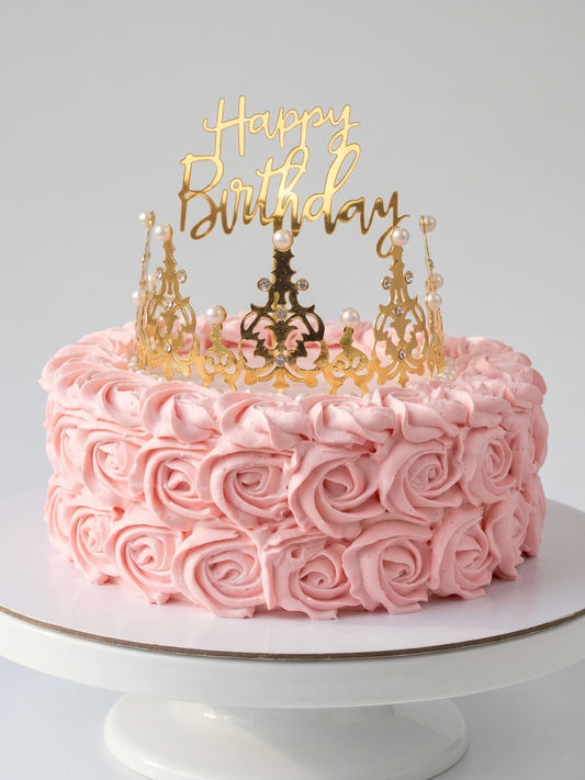 B-945 Round Shape roses with Tiara
