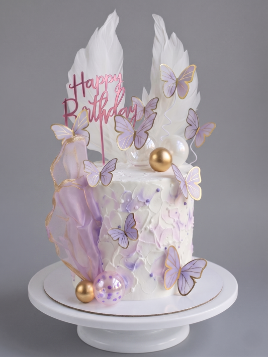 BA-013 Purple Butterflies with Angel Wings