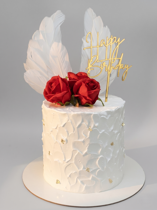 BA-068 Silk Flowers with Gold leaf