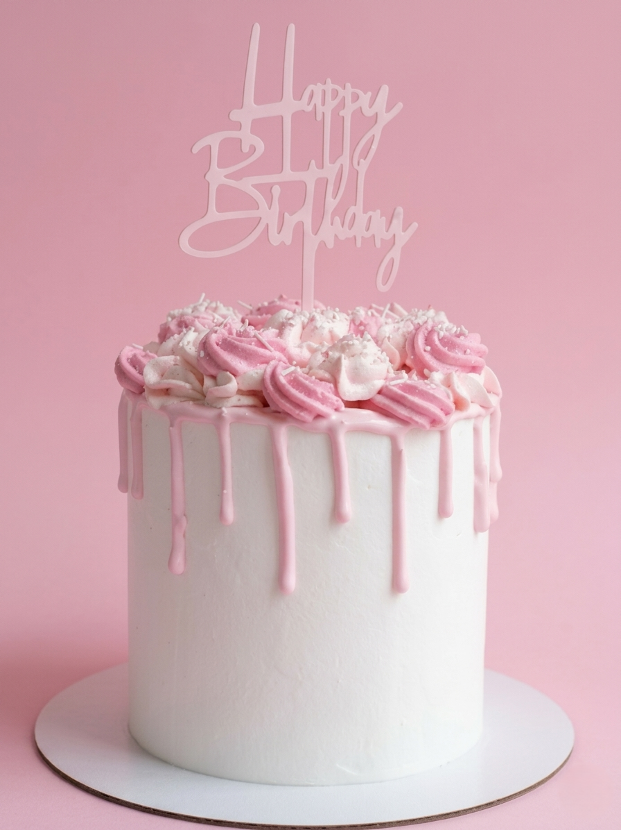 BA-087 Pink Drip Cake