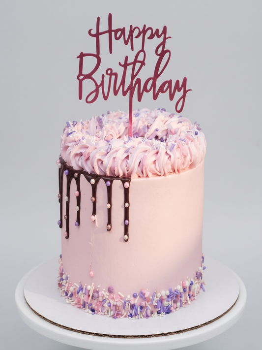 BA-093 chocolate Dripping Purple Cake