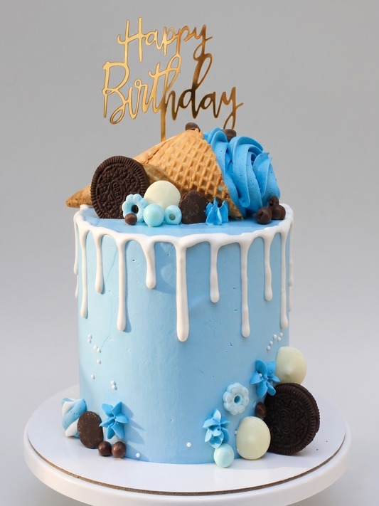 BA-105 Blue Ice-cream Cone Drip
