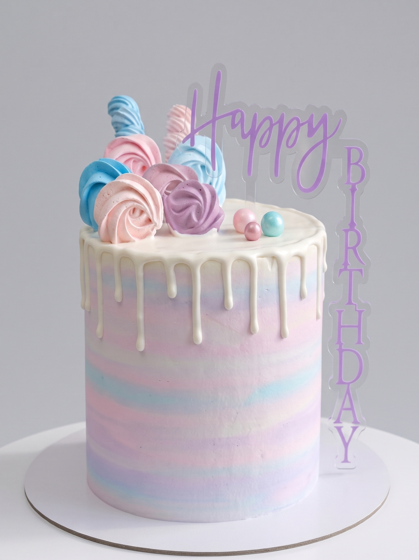 BA-108 Pastel Tone Drip Cake