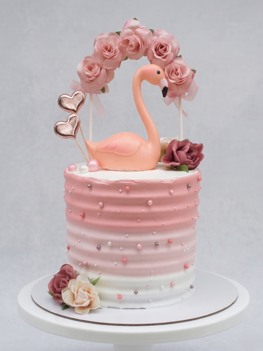 BA-118 Flower Arch with Flamingo