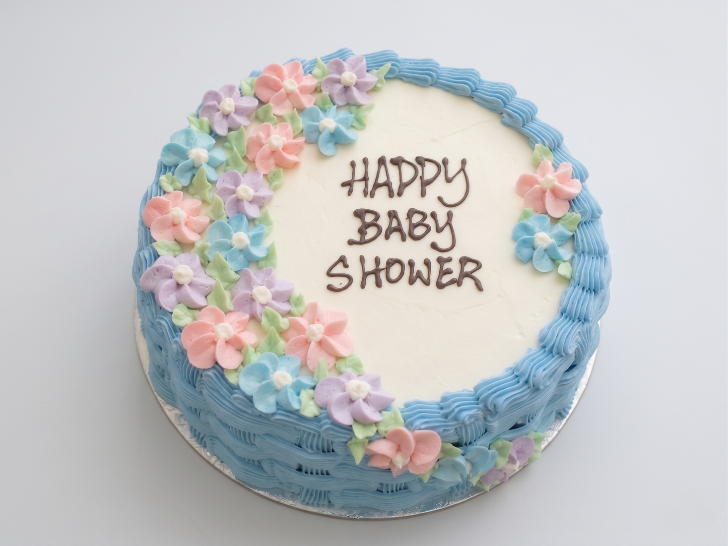 BS-027 Blue Flower Basket