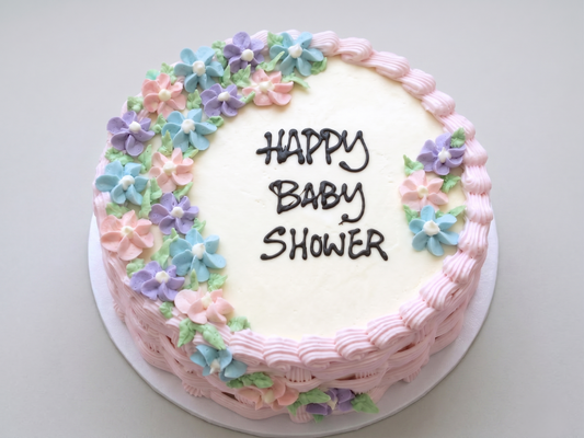 BS-028 Pink Flower Basket