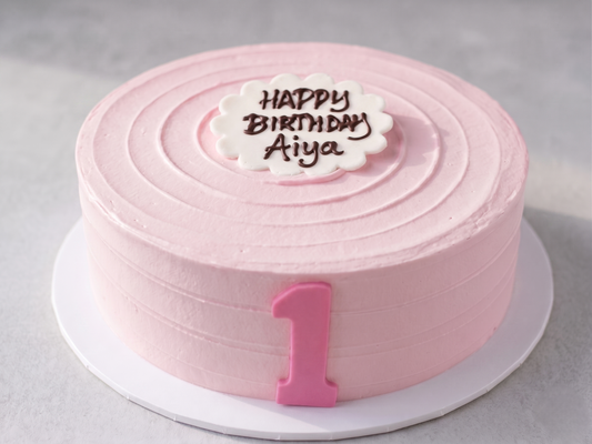 BS-041 First Birthday Smash Cake in Pink