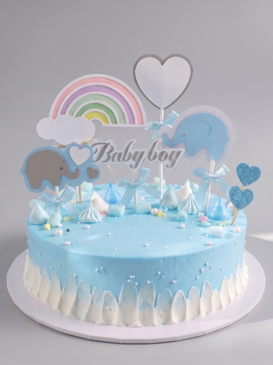 BS-117 Blue Elephant Baby Boy #2