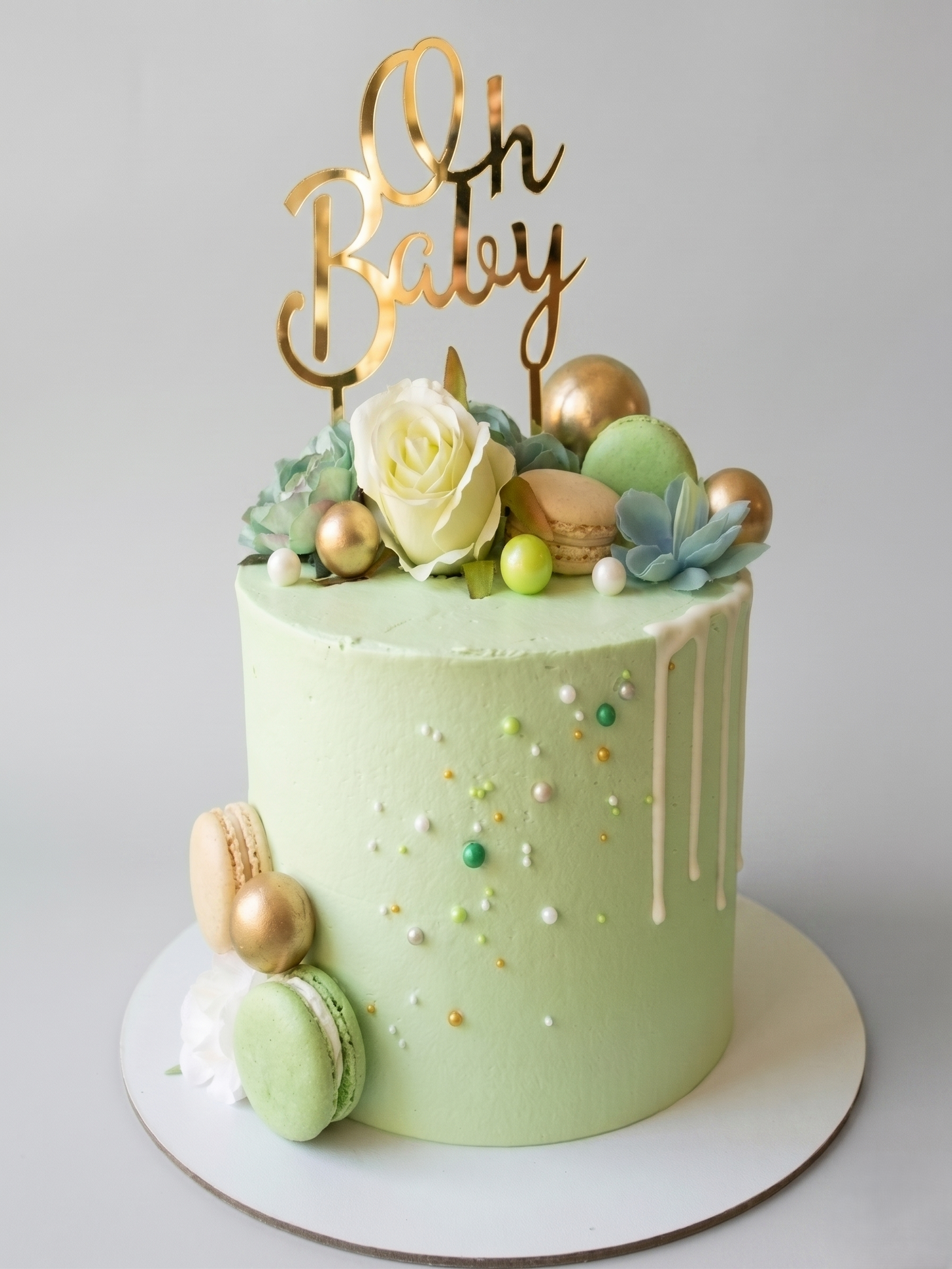 BS-306 Silk Roses With Gold Balls