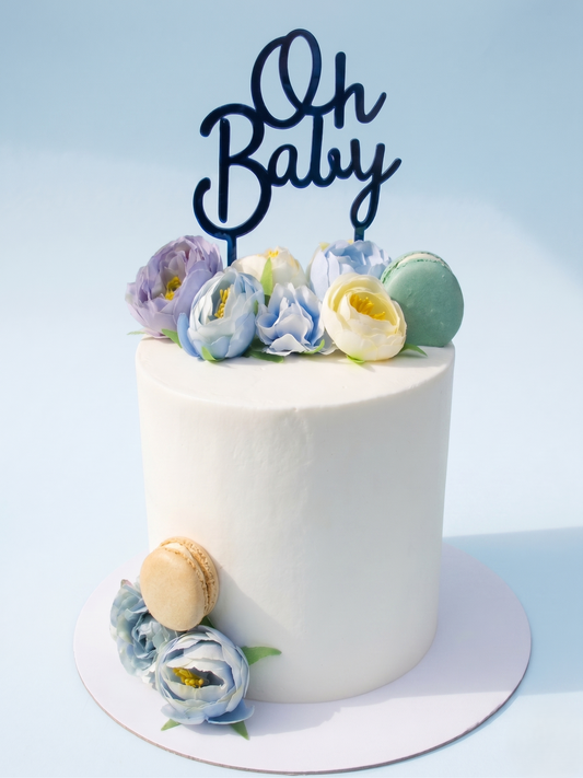 BS-313 Blue Flowers