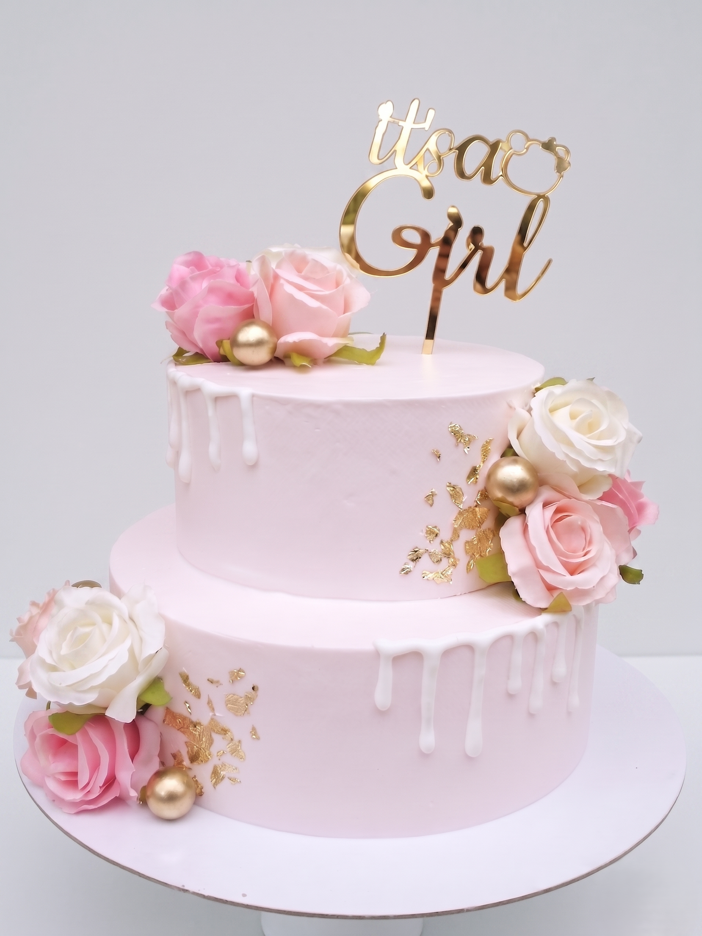 BS-428 Silk Roses with Gold Leaf