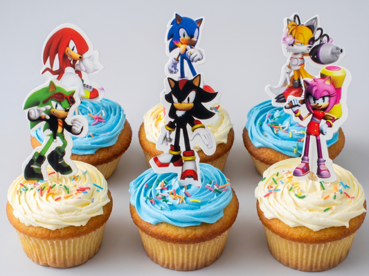 CP-124 Sonic Hedgehog Pick Cupcake