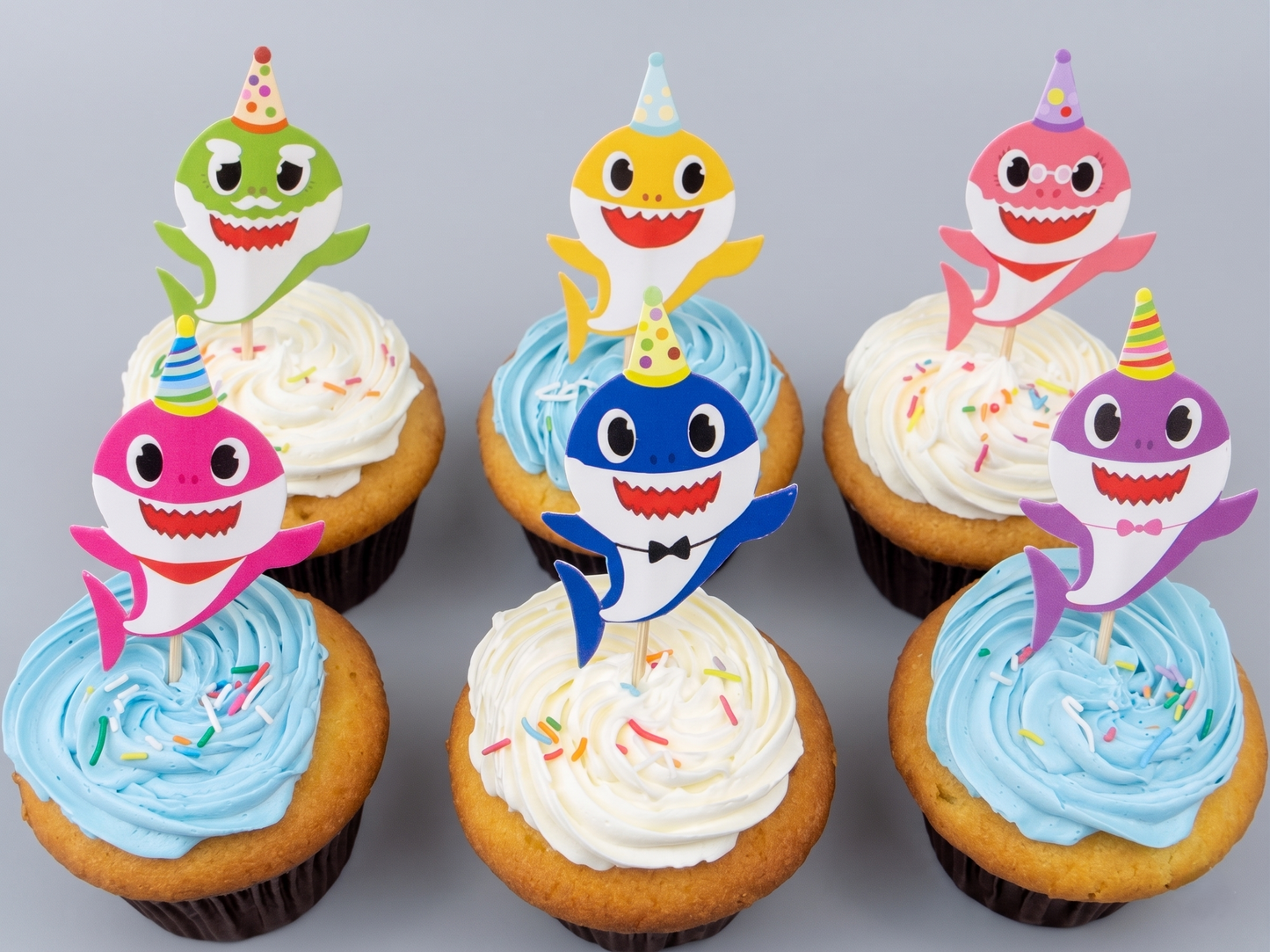 CP-125 Baby Shark Pick Cupcake