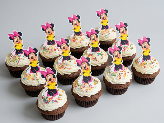 CP-144 Minnie Mouse #1 Pick Cupcake